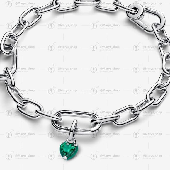 Pandora Green Chakra Heart Mini Dangle Charm - Picture 3 of 6
